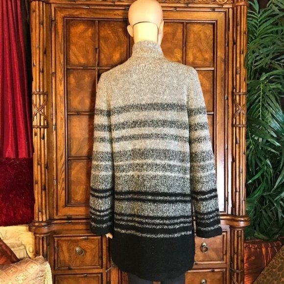 NWOT Jones New York Stripe Duster Cardigan - Picture 4 of 16